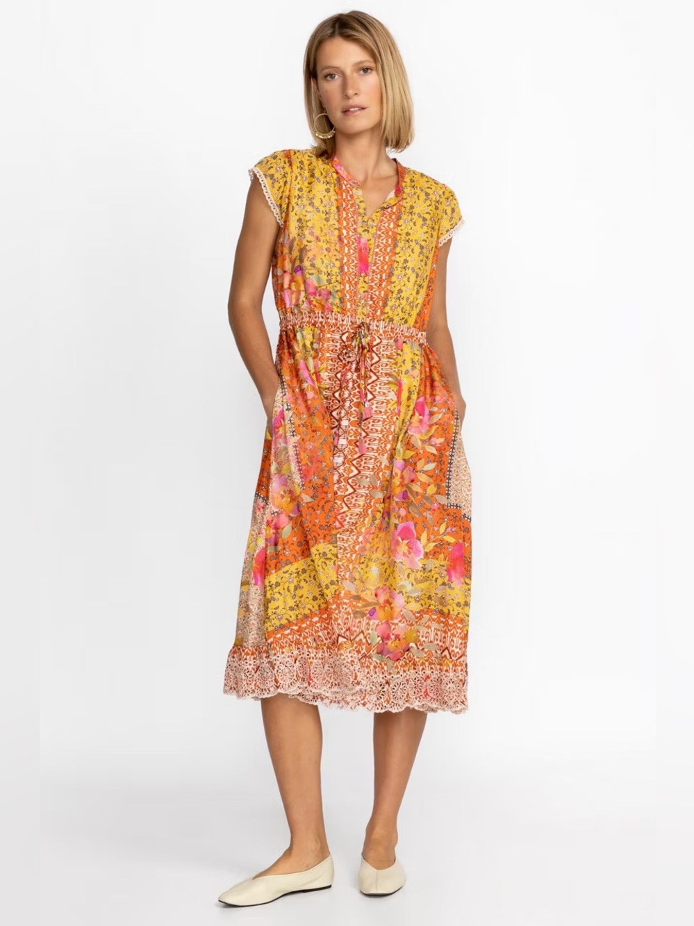 Johnny Was Eliana Lucy Silk Dress - Picture 2 of 11